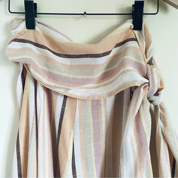 Free People Unforgettable Convertible Stripe Skirt Dress Size M EUC