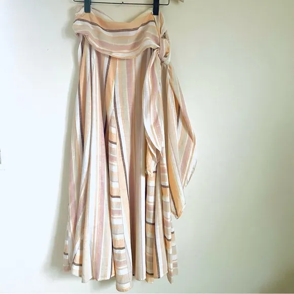 Free People Unforgettable Convertible Stripe Skirt Dress Size M EUC
