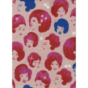 Fruit Dots - Dottie's Friend - Pink Canvas Fabric --  Cotton   Steel Fabrics