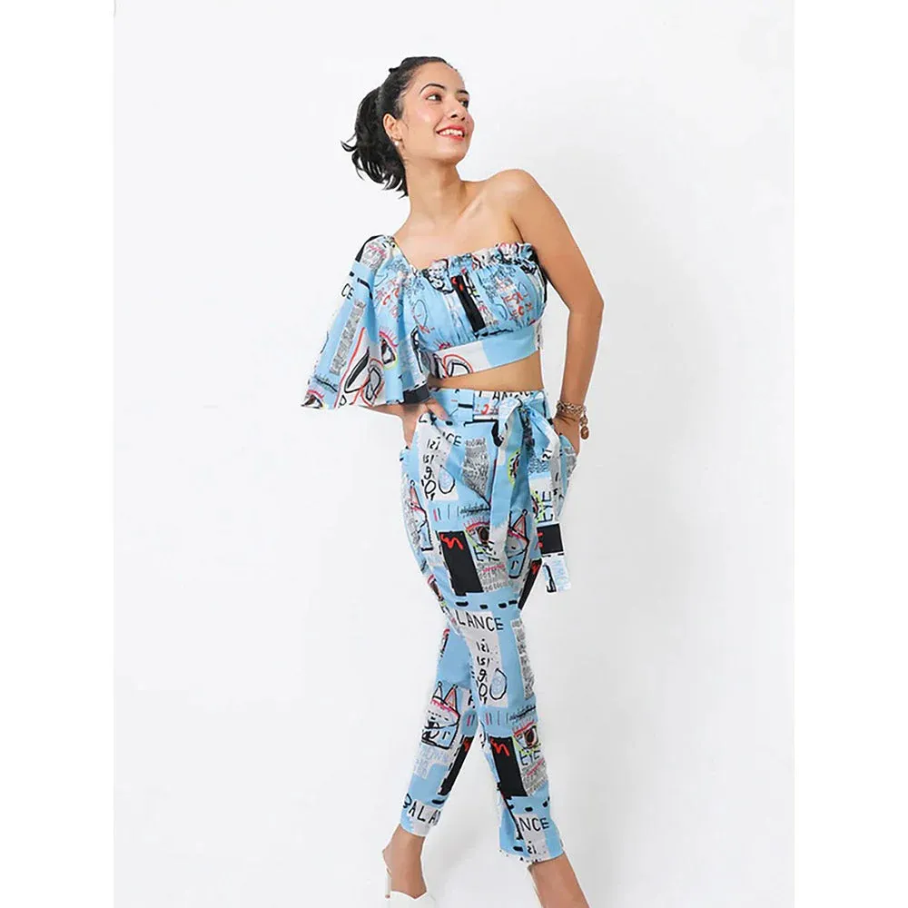 FUGA Blue Balance Flutter Co-Ord (Set of 3)