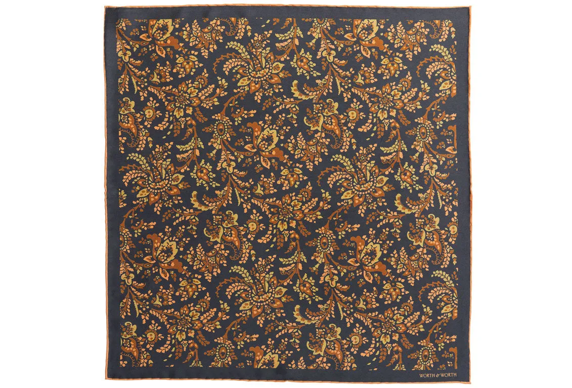 Garden in Bloom Silk Pocket Square