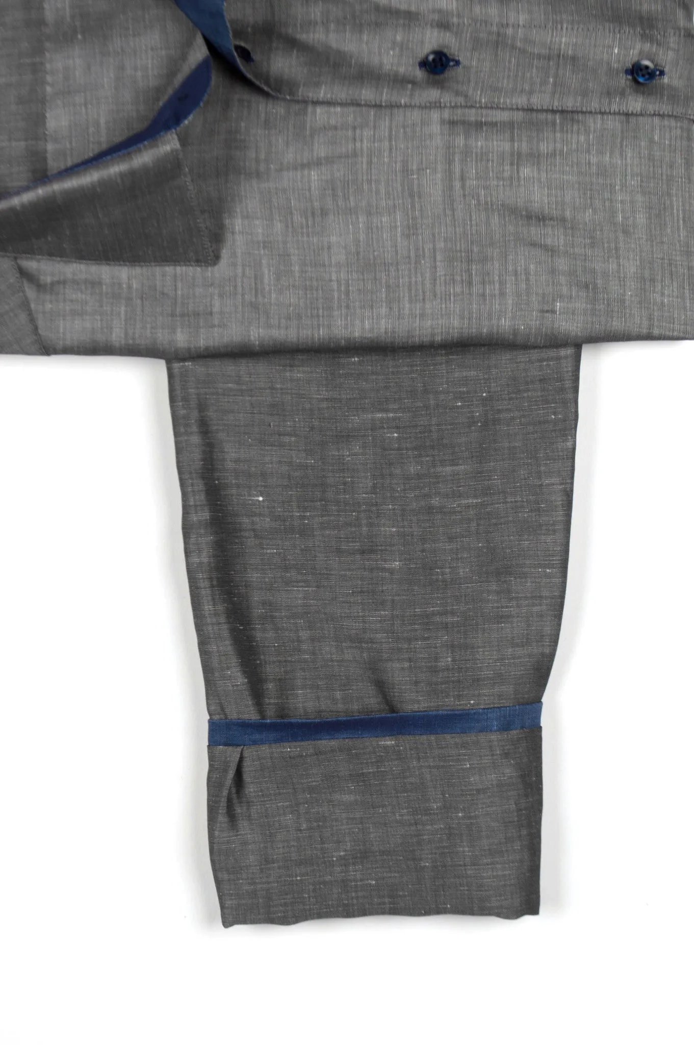 Gary Shirt Cotton Linen - Dark Grey