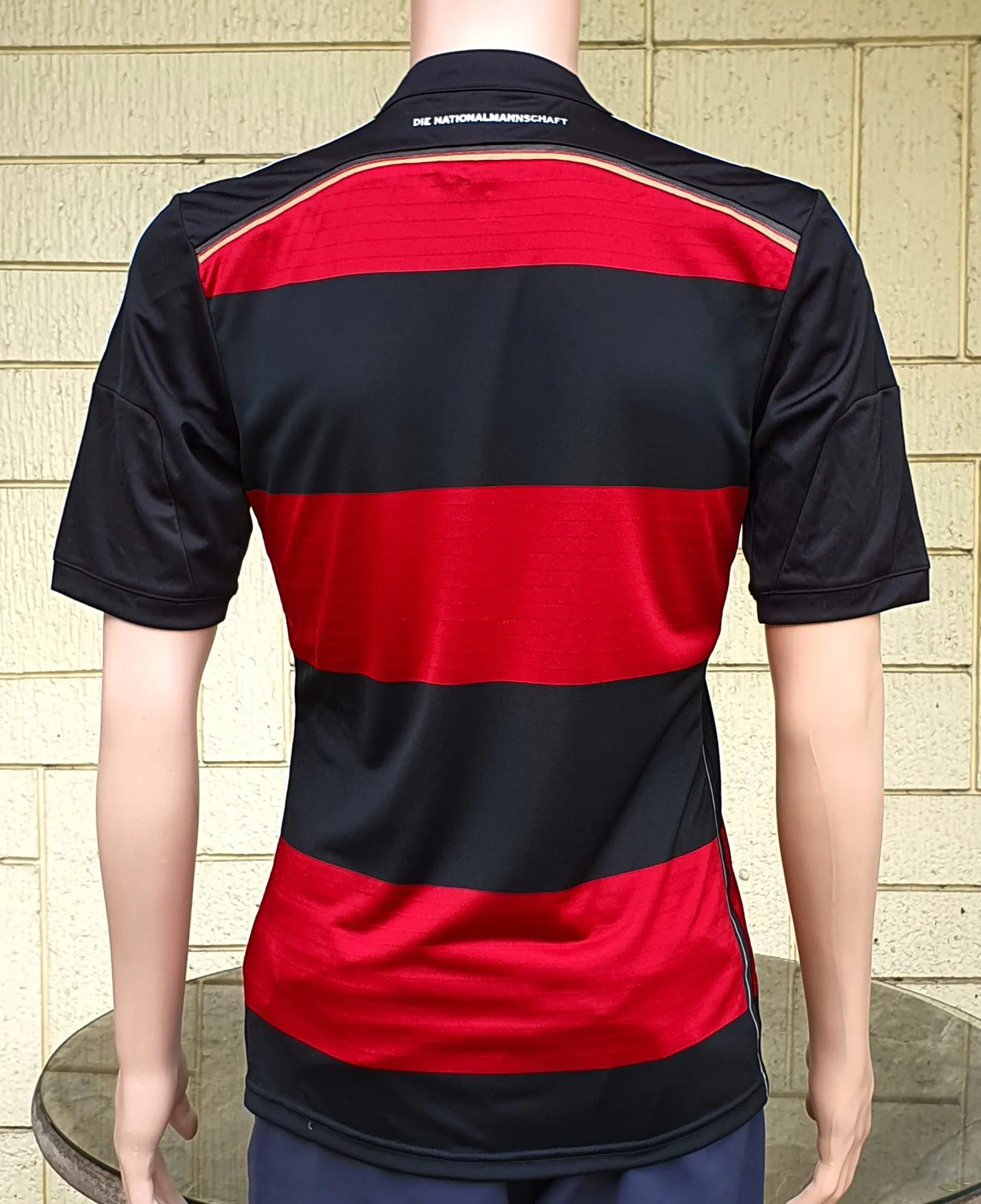 GERMANY 2014 WORLD CUP CHAMPION 4TH TITLE IN BRAZIL AWAY JERSEY ADIDAS CLIMACOOL SHIRT TRIKOT MEMORABILIA SMALL  SOLD OUT!!!