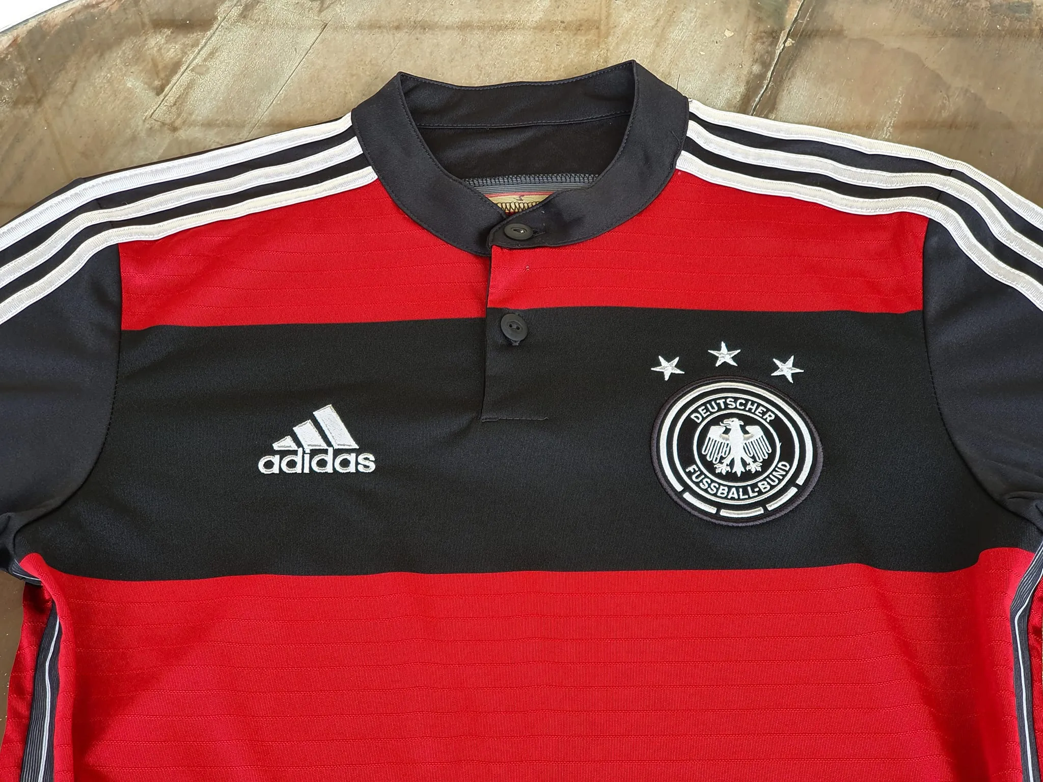 GERMANY 2014 WORLD CUP CHAMPION 4TH TITLE IN BRAZIL AWAY JERSEY ADIDAS CLIMACOOL SHIRT TRIKOT MEMORABILIA SMALL  SOLD OUT!!!