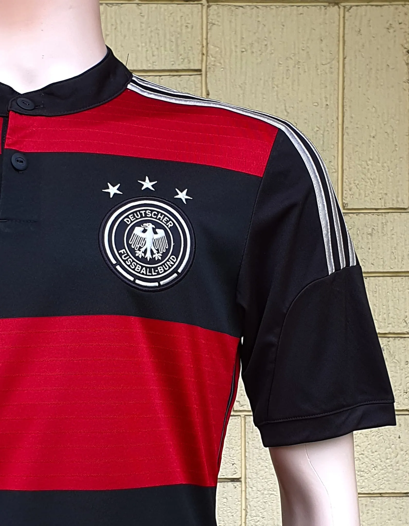 GERMANY 2014 WORLD CUP CHAMPION 4TH TITLE IN BRAZIL AWAY JERSEY ADIDAS CLIMACOOL SHIRT TRIKOT MEMORABILIA SMALL  SOLD OUT!!!