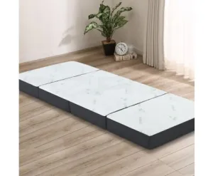 Giselle Bedding Portable Mattress Folding Foldable Foam Floor Bed Tri Fold 180cm