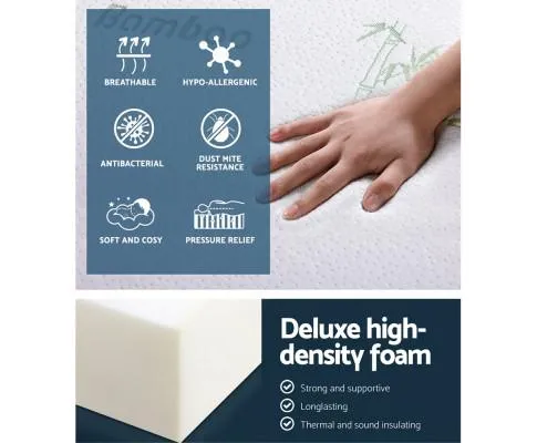 Giselle Bedding Portable Mattress Folding Foldable Foam Floor Bed Tri Fold 180cm