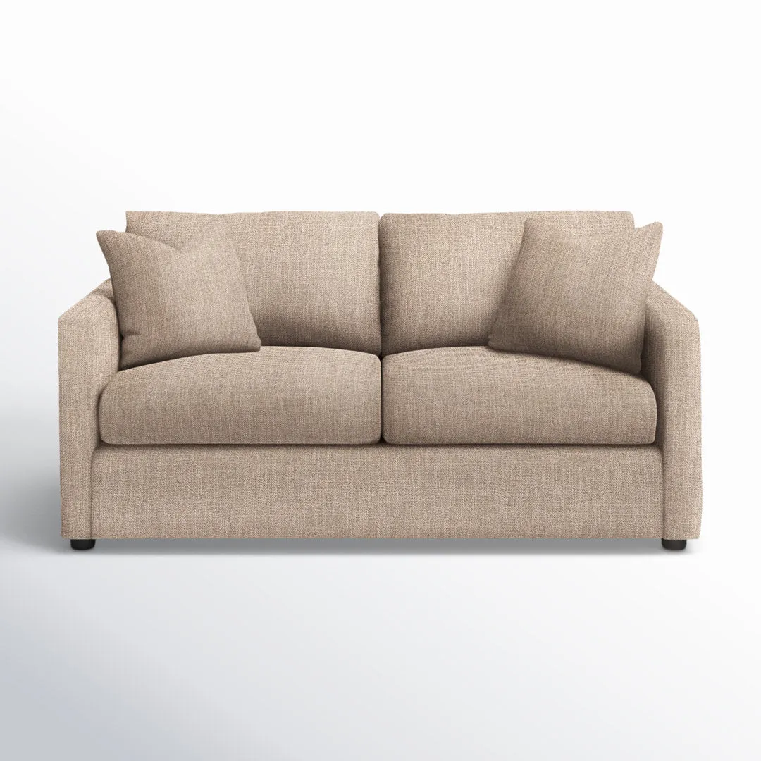 Godwin 67'' Upholstered Sleeper Sofa Joss & Main Fabric: Lena Sand Performance Linen Blend