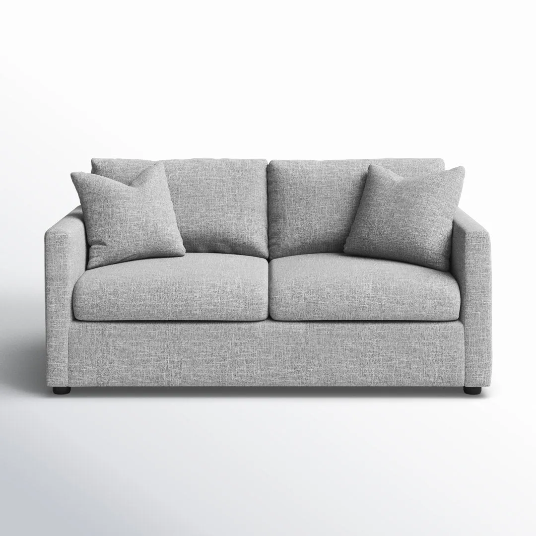 Godwin 67'' Upholstered Sleeper Sofa Joss & Main Fabric: Lena Sand Performance Linen Blend