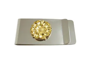 Gold Toned Tudor Rose Money Clip
