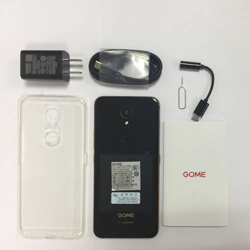 GOME U7 Smartphone-Black Gold 5.47"" 2800mAh 4GB 64GB (Chinese Standard plug)