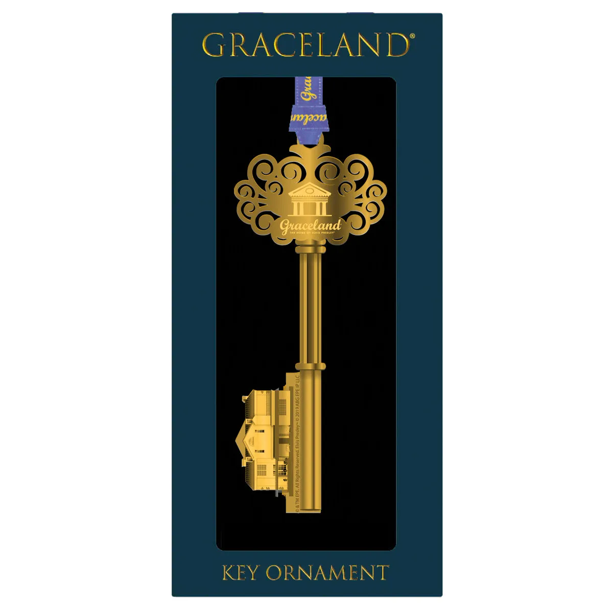 Graceland Key Ornament