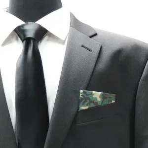 Green Camouflage Pocket Square