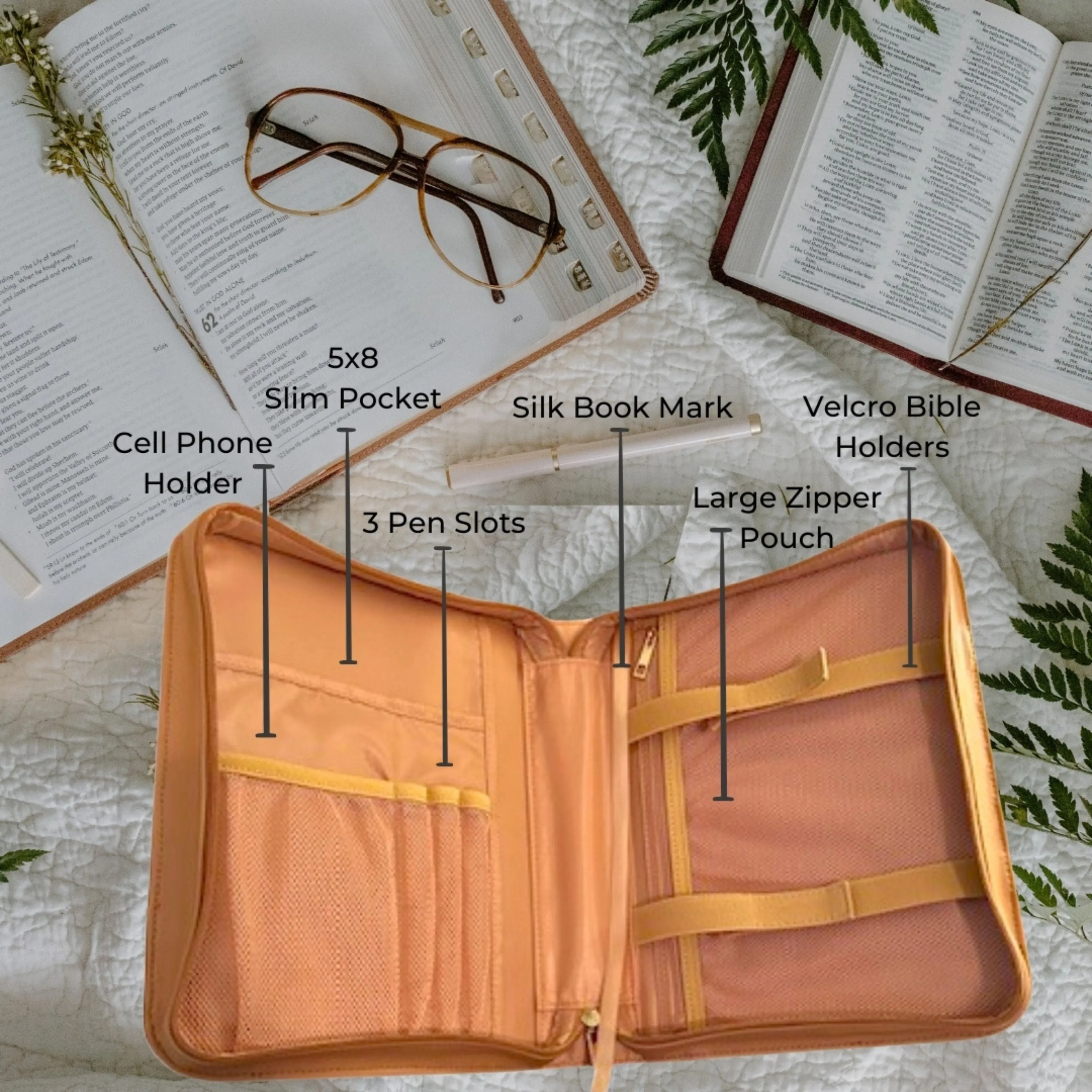 Green Eucalyptus Bible Covers for Ladies with Great Organization