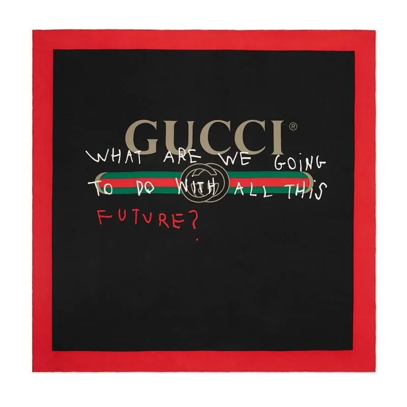 Gucci Future Foulard Scarf in Black