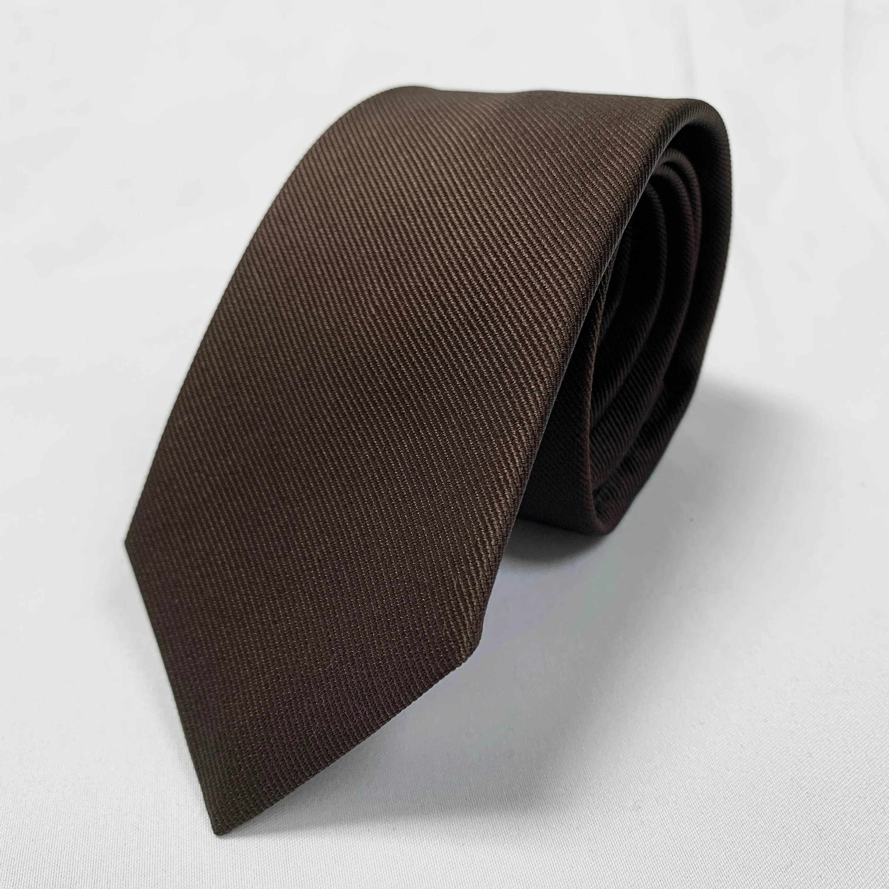 Gucci Interlocking GG Logo Neck Tie in Coffee Brown