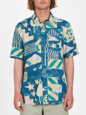 Hand Geo Shirt - AGED INDIGO