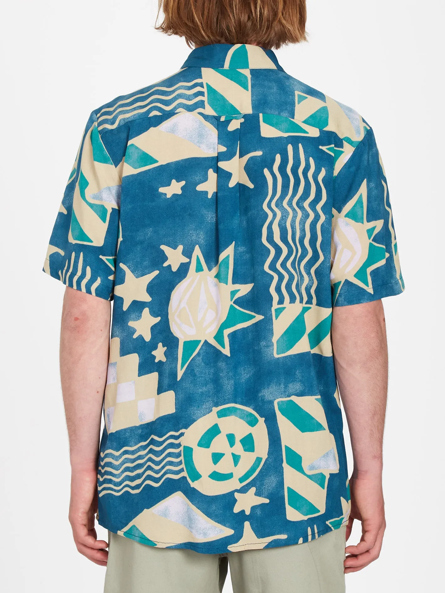 Hand Geo Shirt - AGED INDIGO