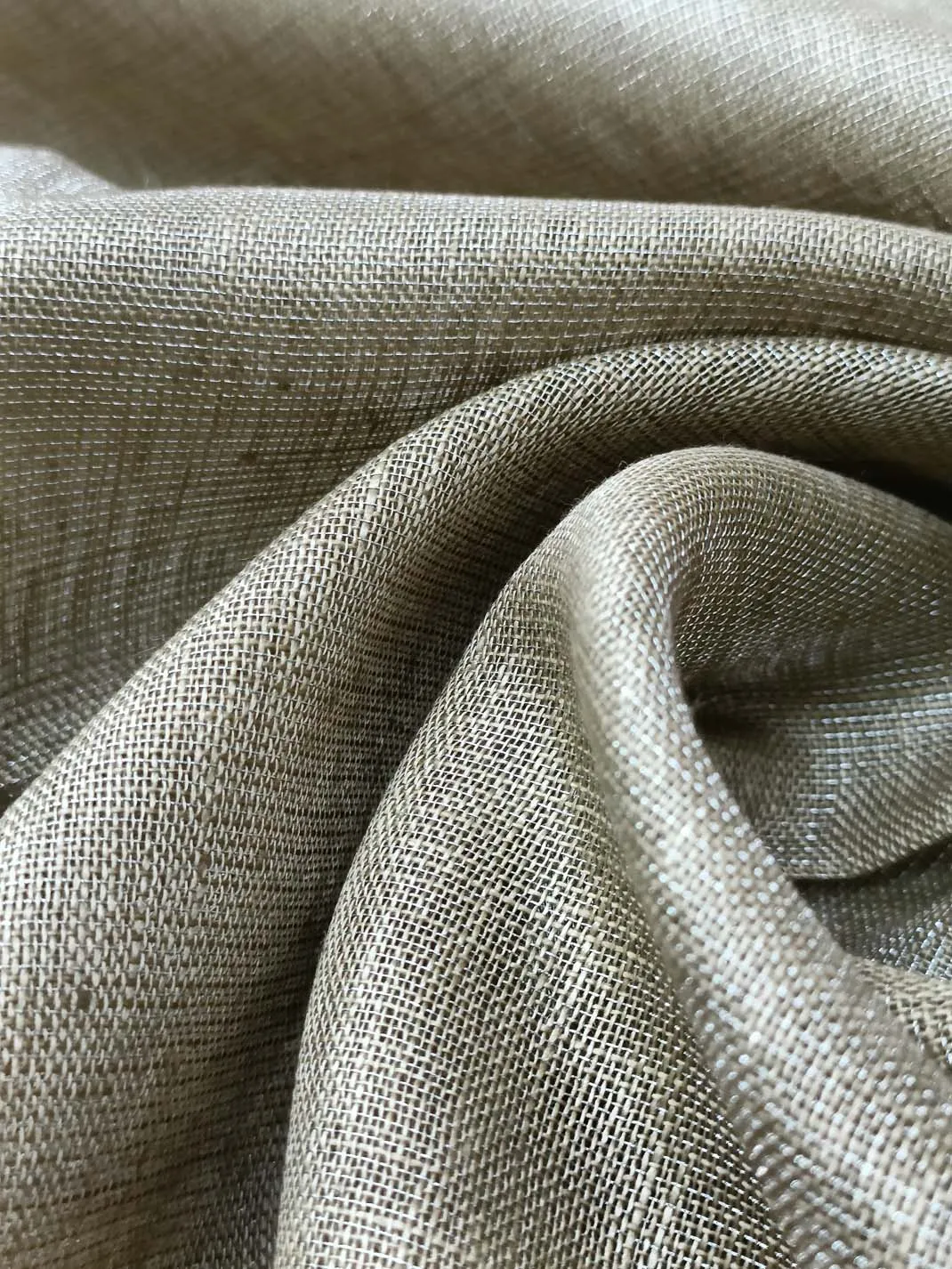 Handloom Pure Linen Tissue Fabric