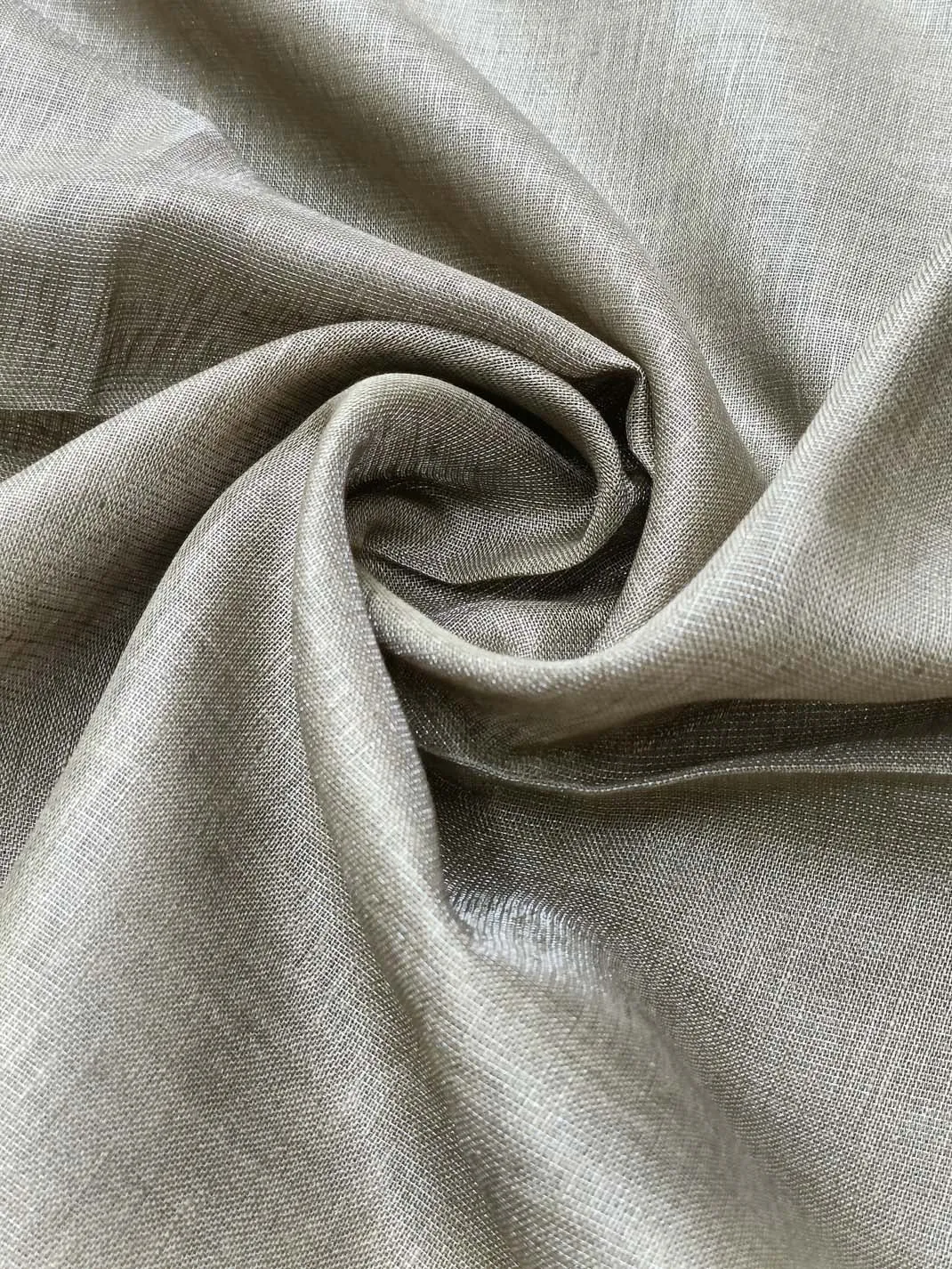 Handloom Pure Linen Tissue Fabric