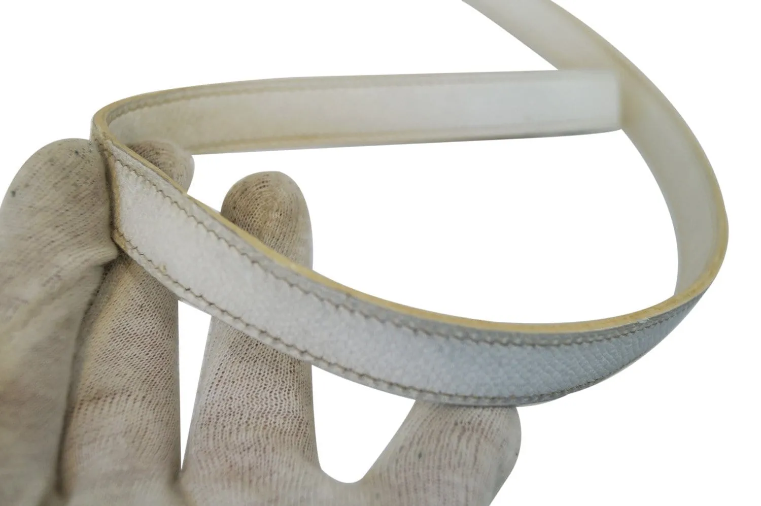 Hermes Evelyne TPM Veau Epsom White Shoulder Bag