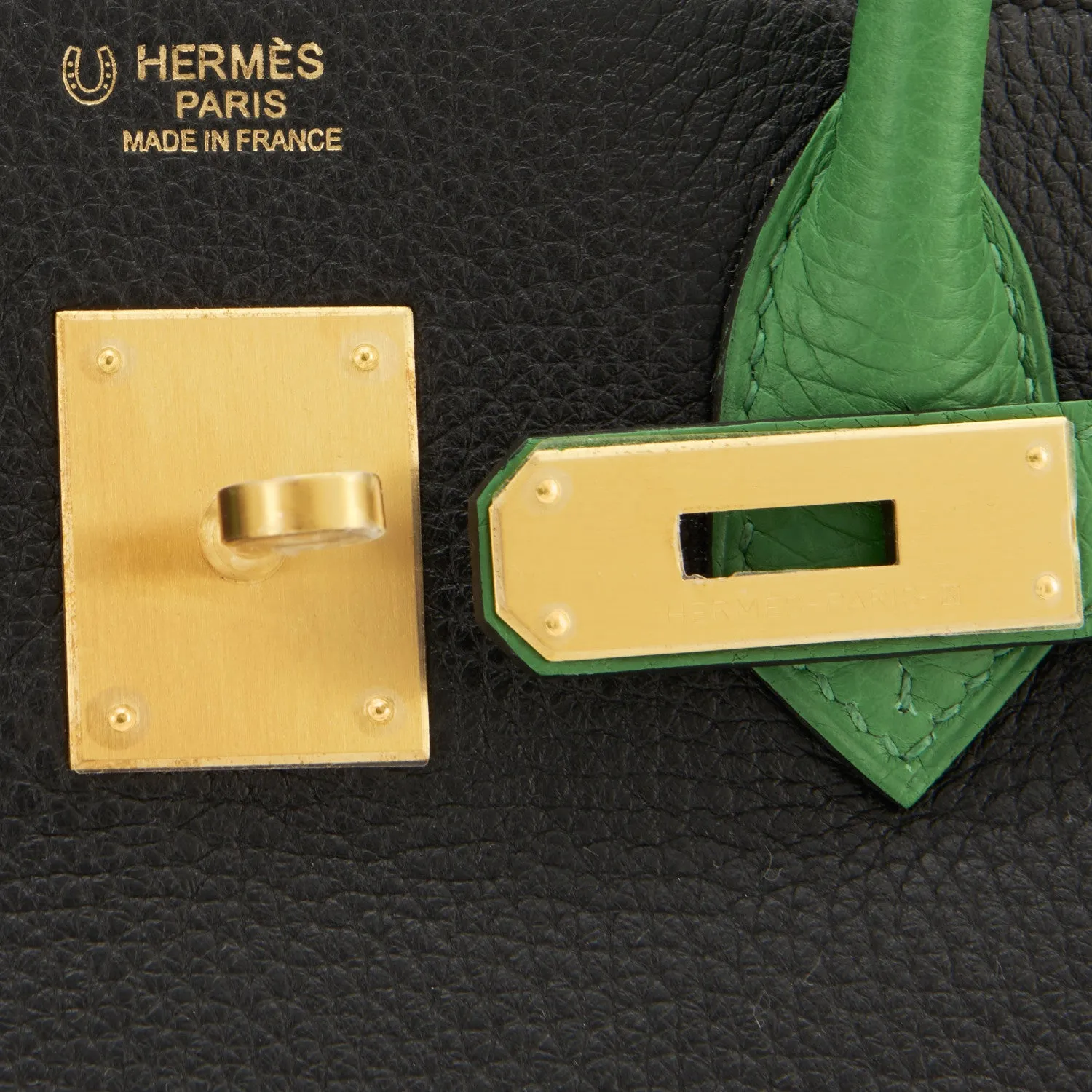 Hermes HSS Bamboo and Black Bi-Color SO Birkin Bag 30cm Gold Hardware