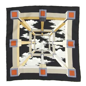 Hermes Silk Geometric Pocket Square