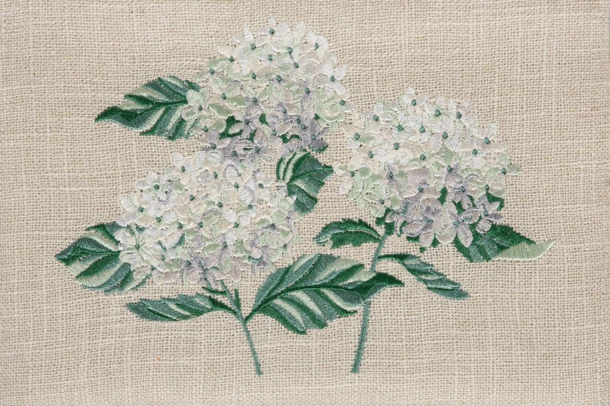 Hobby Gift | Embroidered Medium Sewing Box | Hydrangea