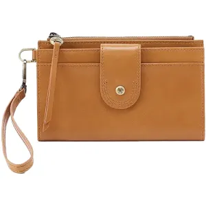 Hobo Kali Phone Wallet Natural Polished Leather