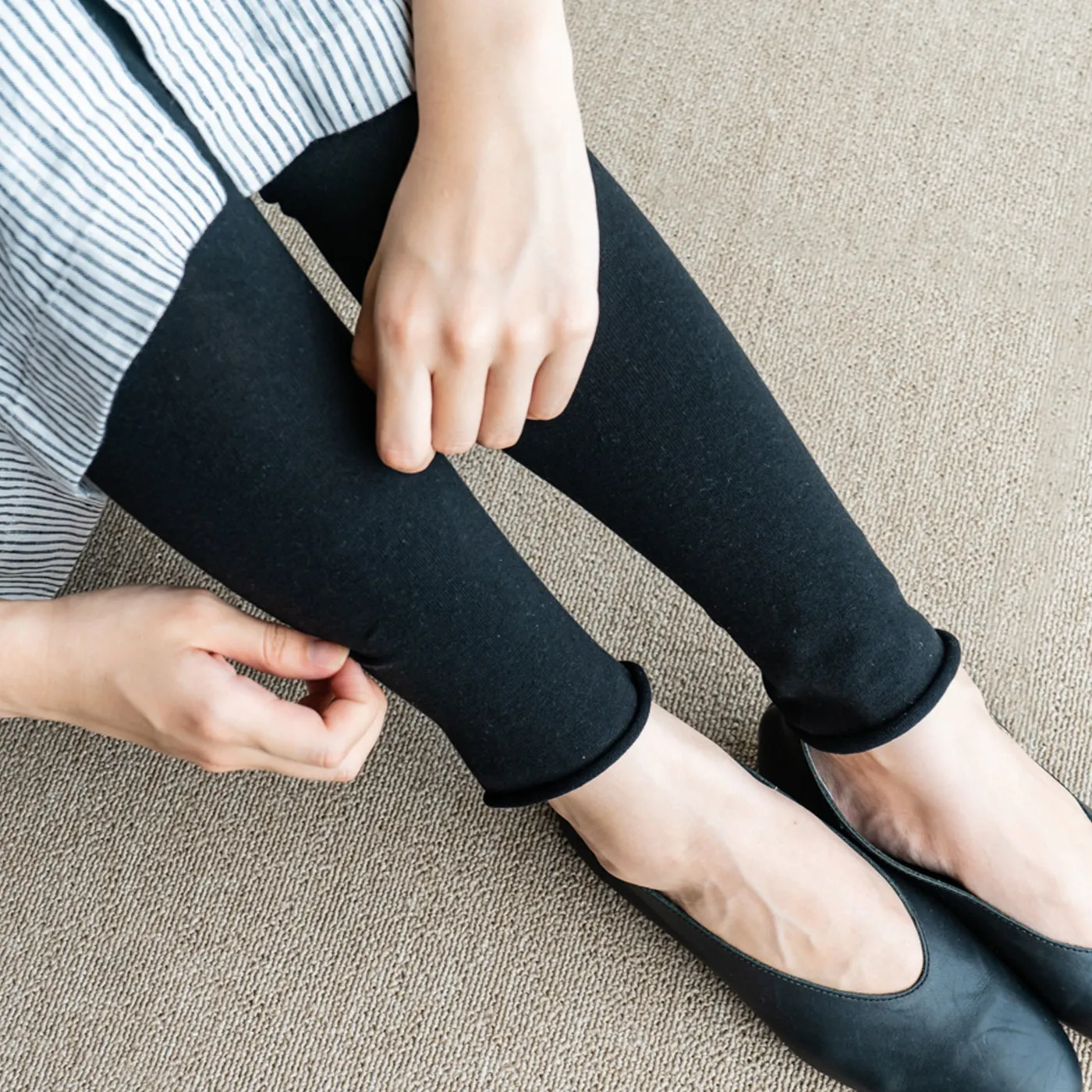 Homie | ホミー　Cotton Linen Fit Leggings