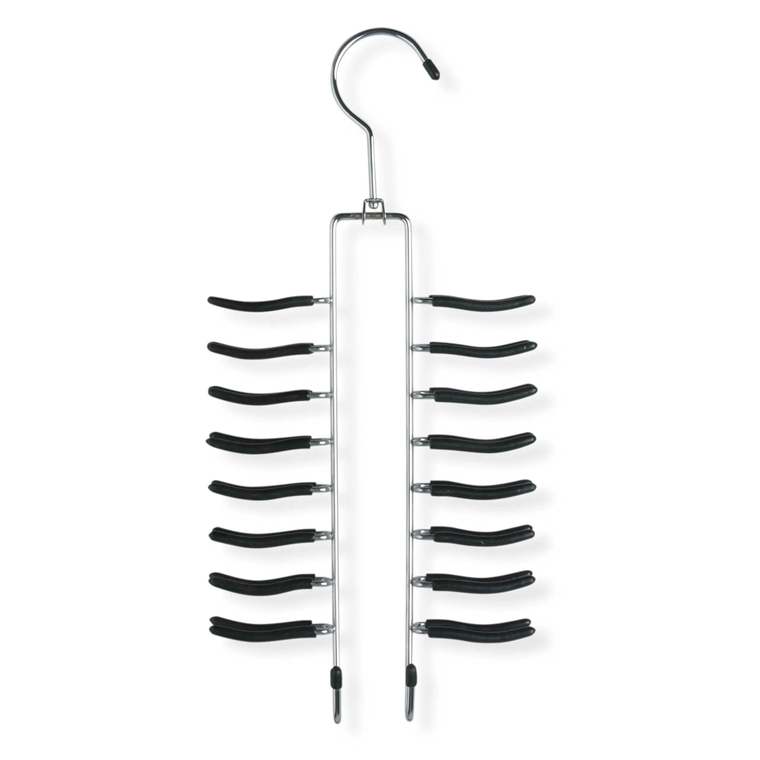 Honey-Can-Do HNGT01205 2-Pack Non-Slip Accessory Hanger, Chrome/Black