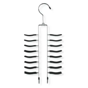 Honey-Can-Do HNGT01205 2-Pack Non-Slip Accessory Hanger, Chrome/Black