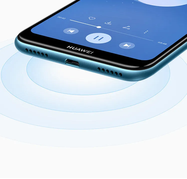 HUAWEI Enjoy 9e Cell Phone Honor 8A Mobile Cell Phone 3 64G 6.09 Inch MTK6765 Octa Core 2.3GHz Sapphire blue_3 64G