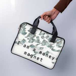 I Am Money Magnet Laptop Sleeve With Handle