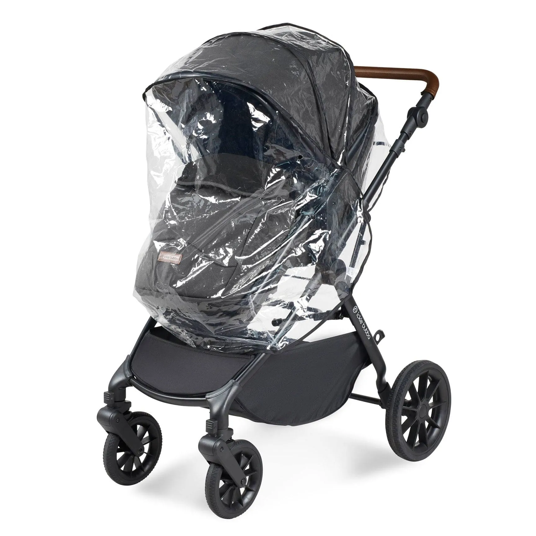 Ickle Bubba Cosmo 2 in 1 Plus Carrycot & Pushchair - Black/Graphite Grey
