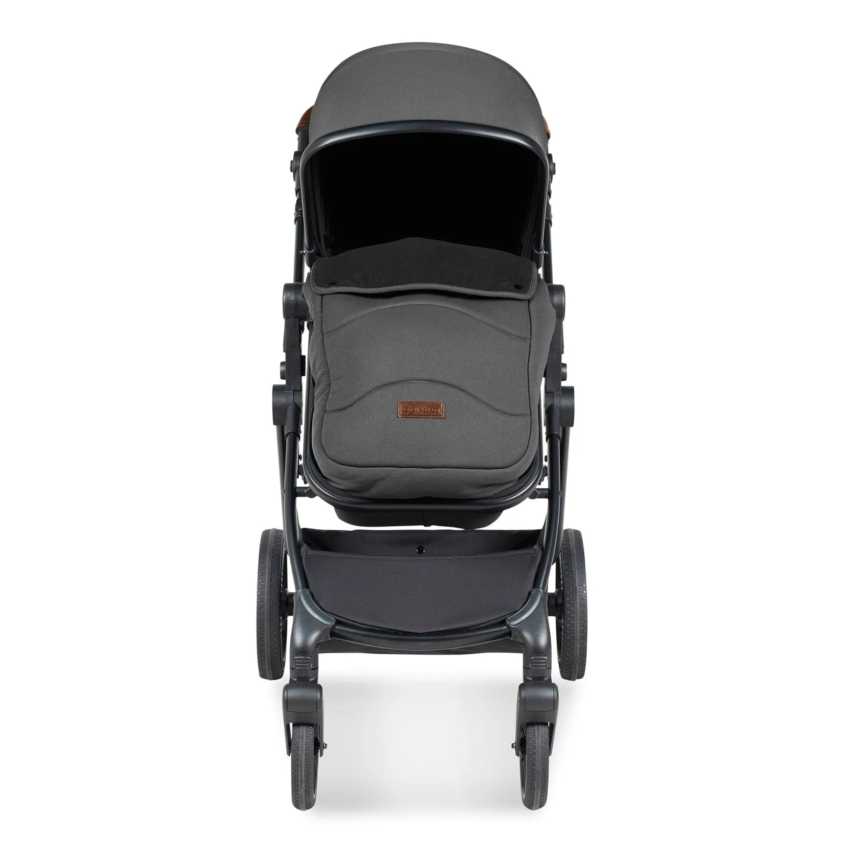 Ickle Bubba Cosmo 2 in 1 Plus Carrycot & Pushchair - Black/Graphite Grey