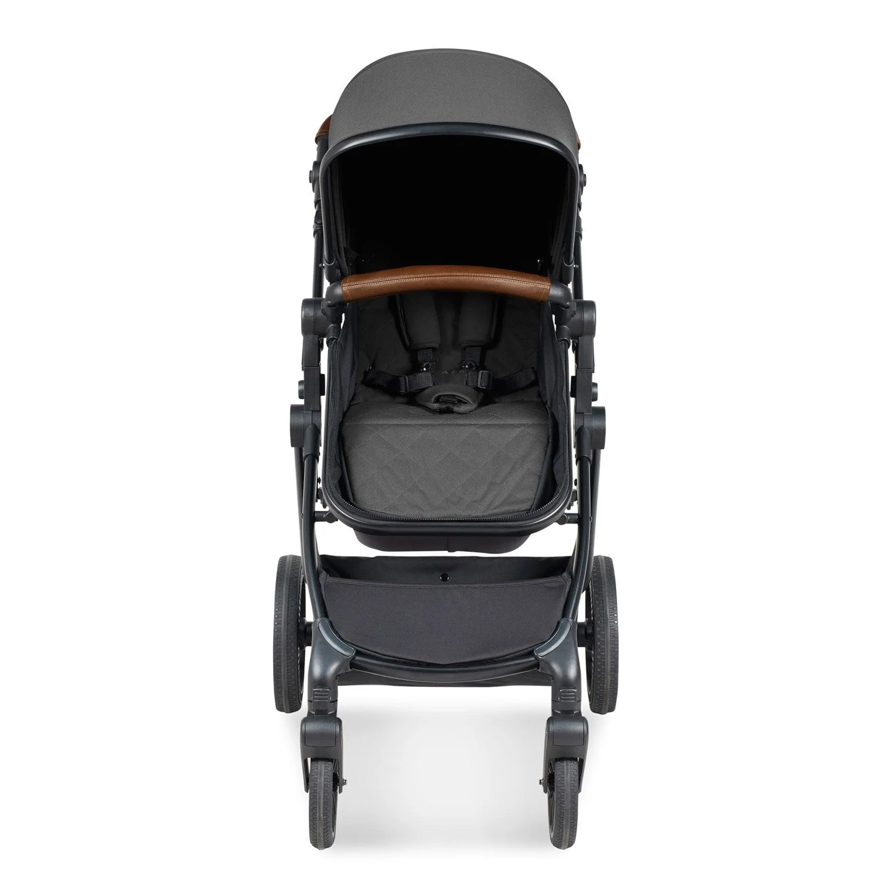 Ickle Bubba Cosmo 2 in 1 Plus Carrycot & Pushchair - Black/Graphite Grey