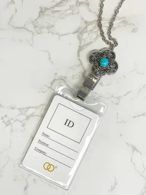 ID Lanyard - Western Quatrefoil