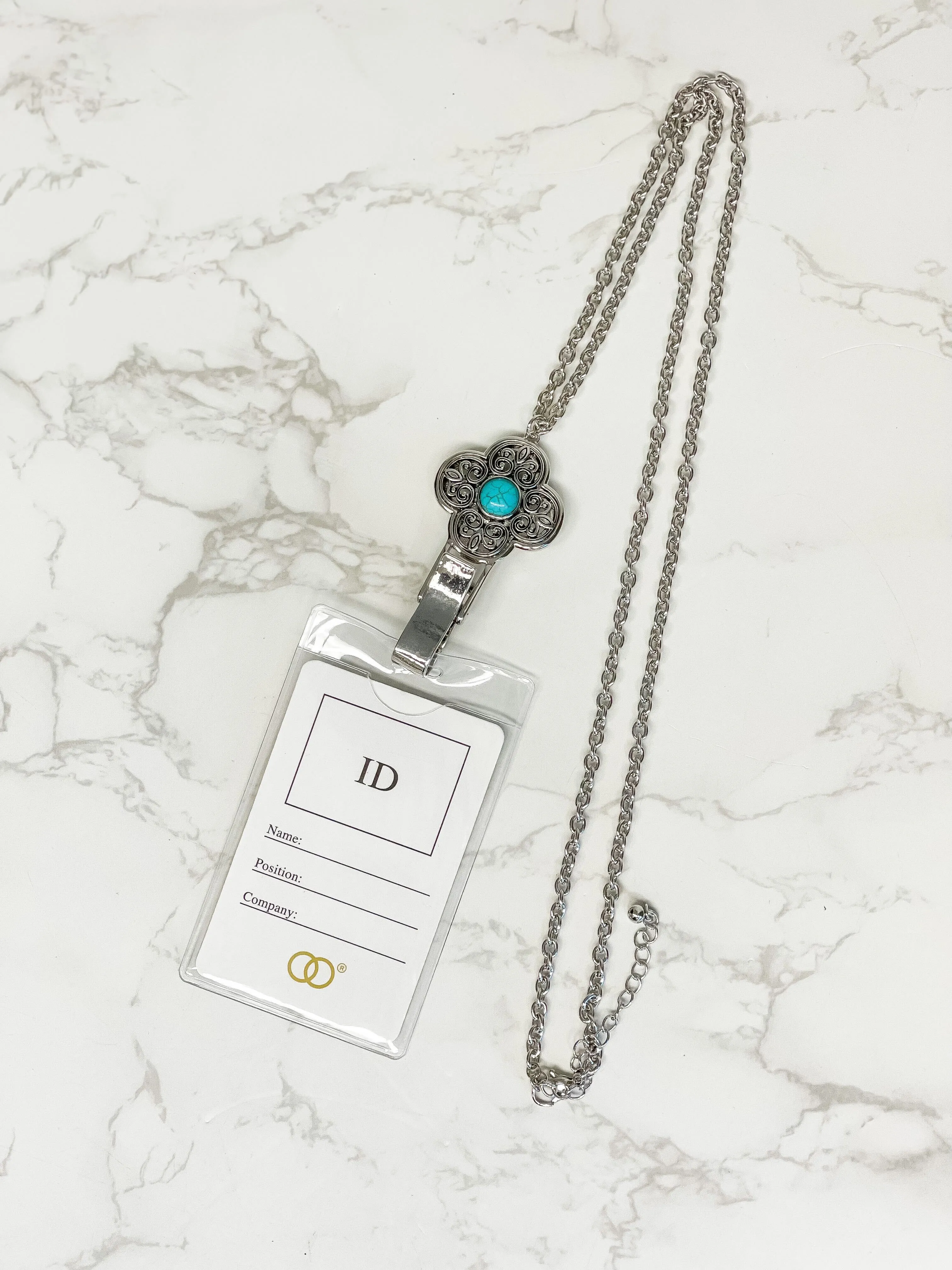 ID Lanyard - Western Quatrefoil