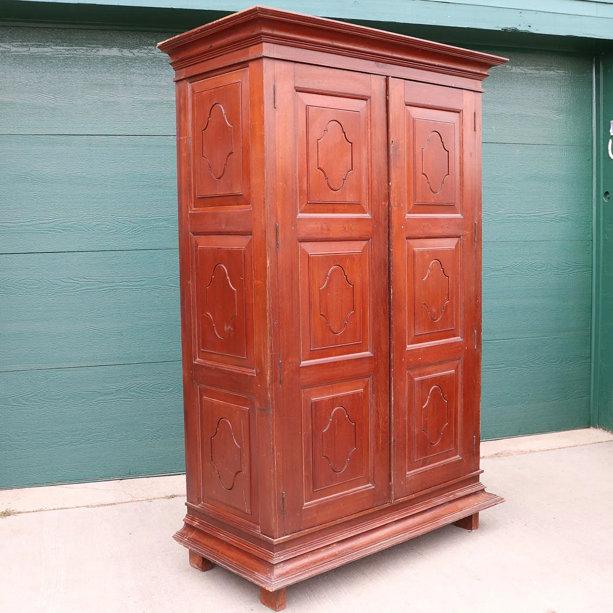 Indian Teak Bookcase / Pantry Cupboard