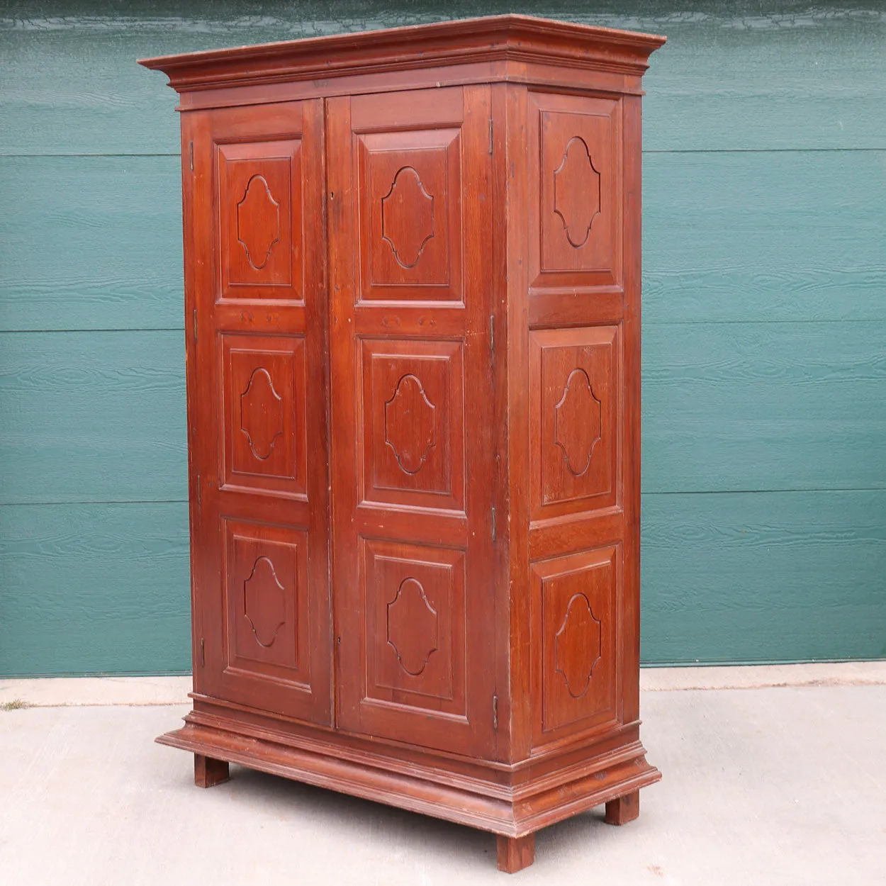 Indian Teak Bookcase / Pantry Cupboard