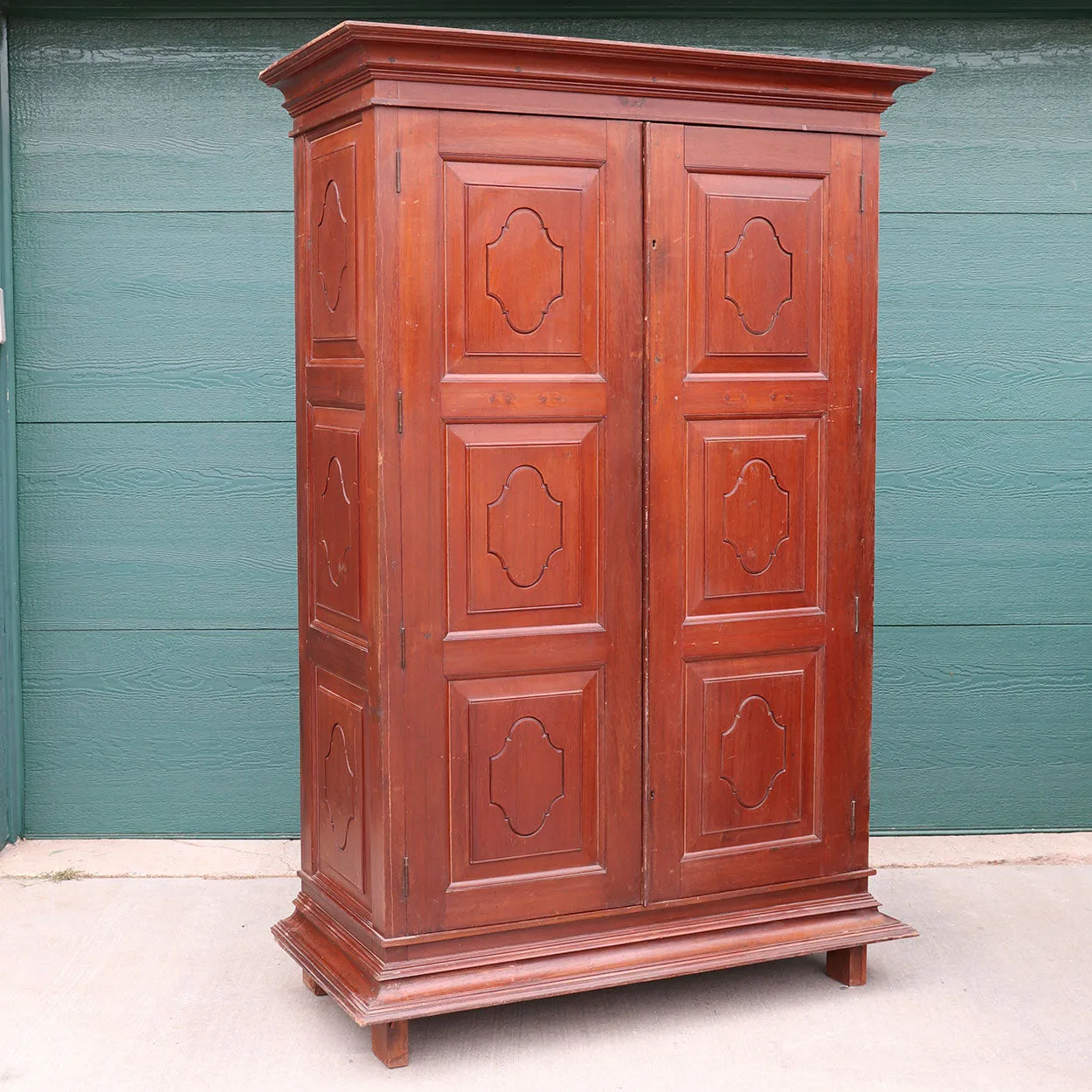 Indian Teak Bookcase / Pantry Cupboard