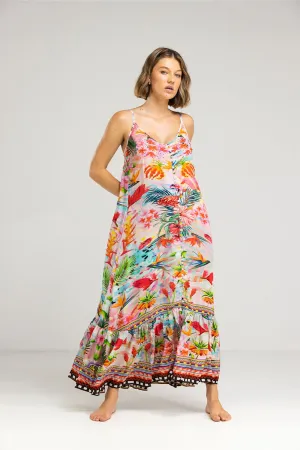 Inoa Frill Strap Maxi Jardin De Paris I22s15