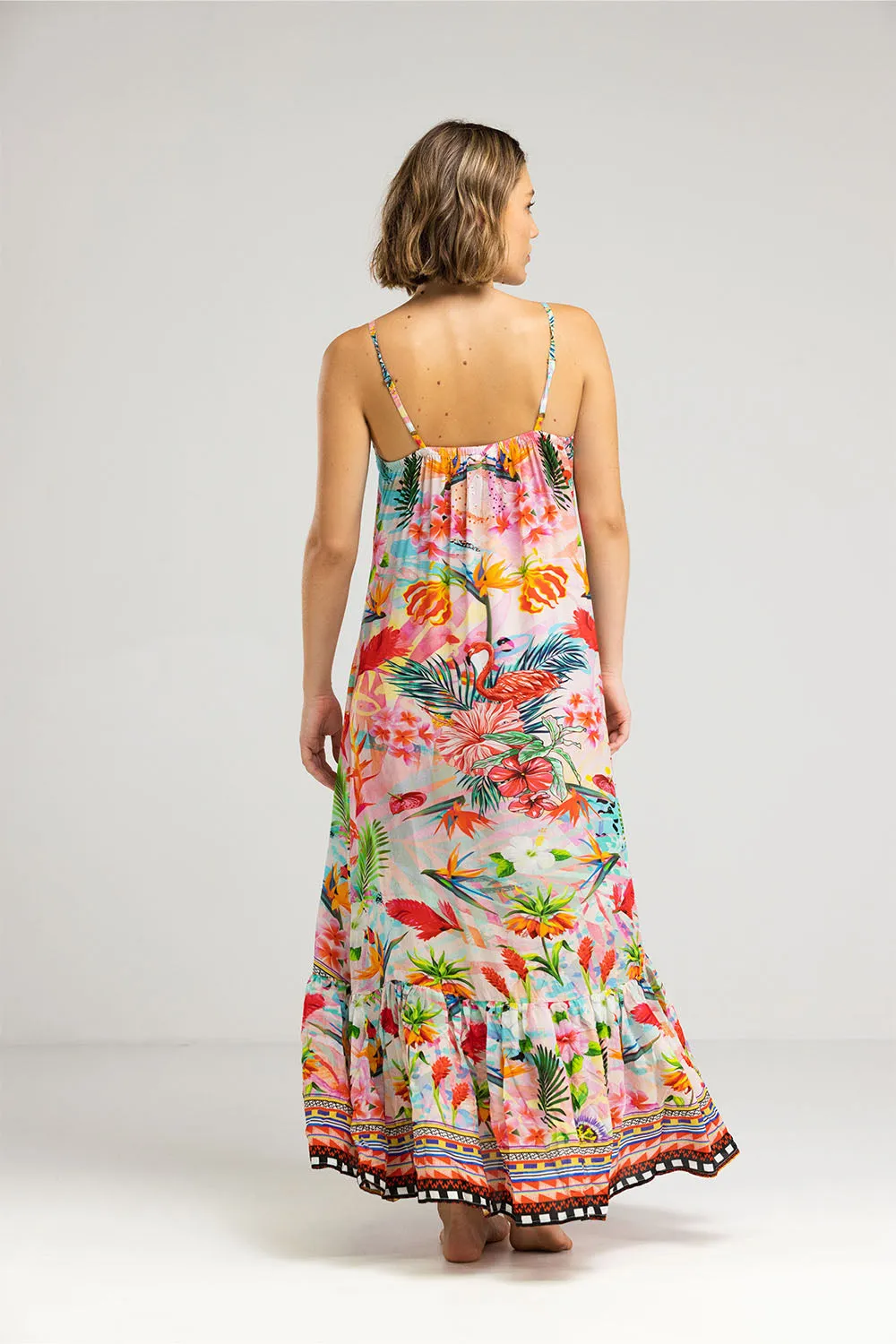 Inoa Frill Strap Maxi Jardin De Paris I22s15