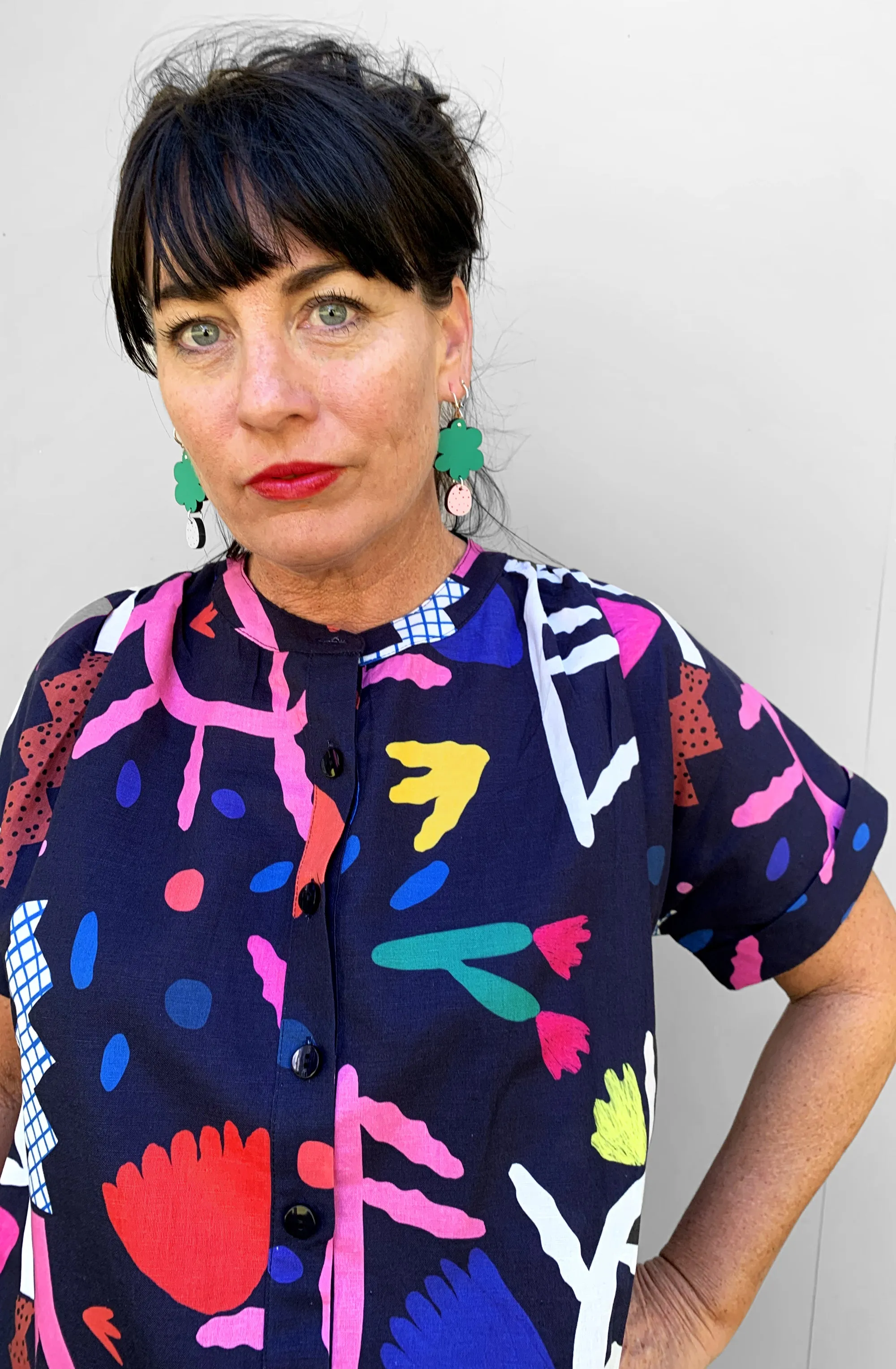 Jardiniere 100% linen cotton dress