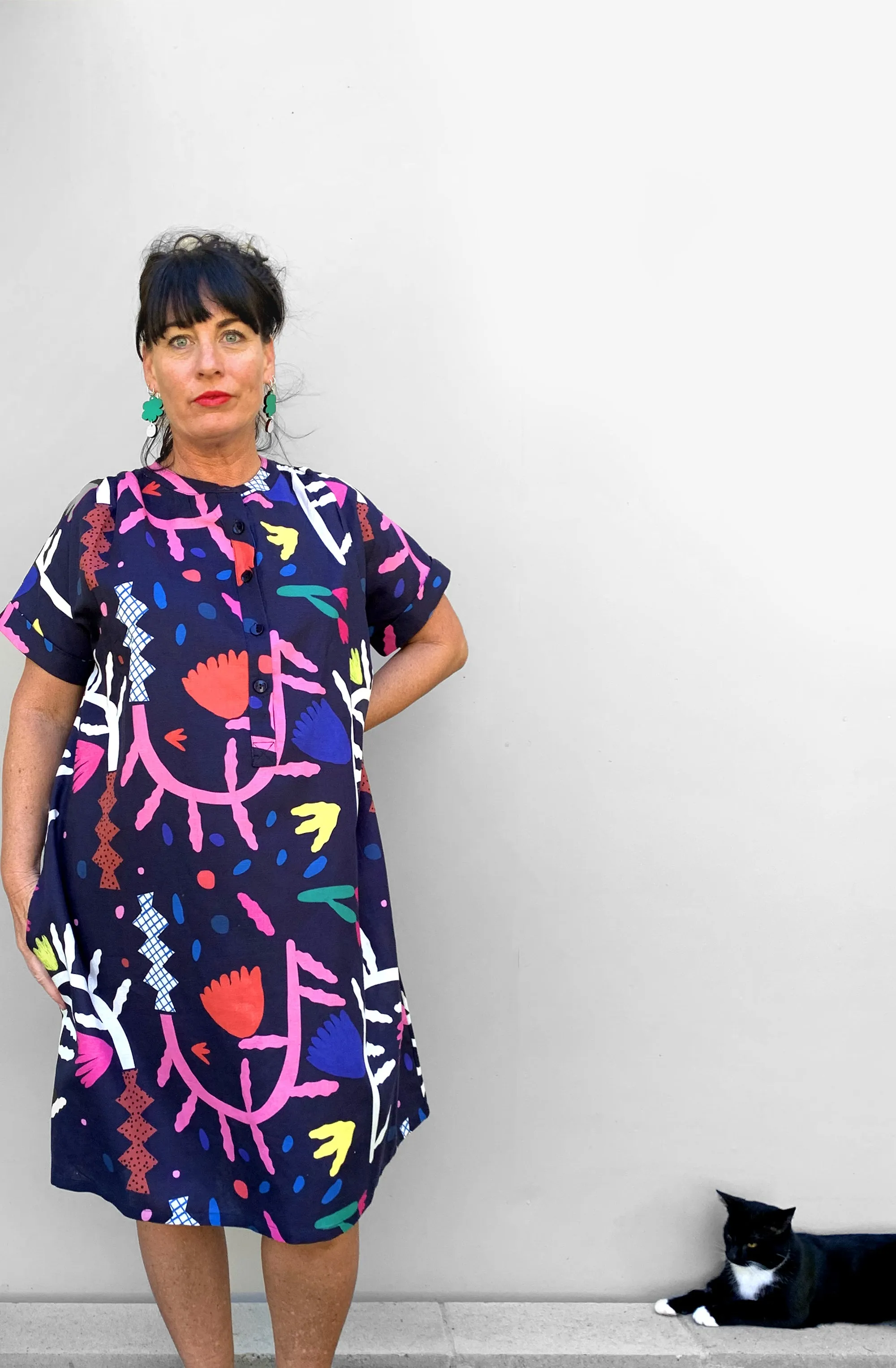 Jardiniere 100% linen cotton dress
