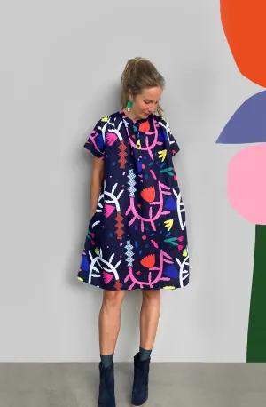 Jardiniere 100% linen cotton dress