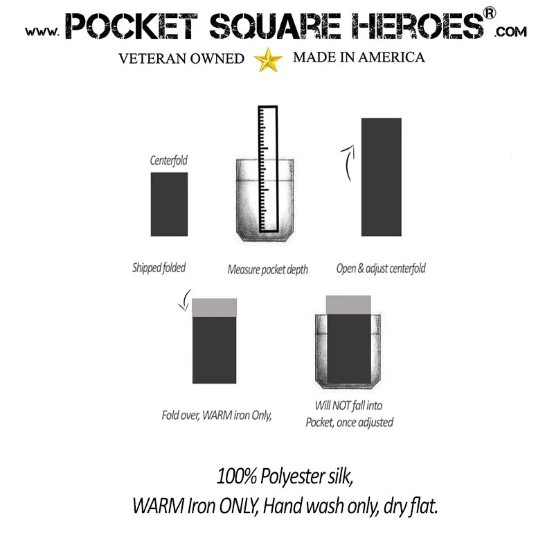 Joint Service Commendation Medal Pocket Square