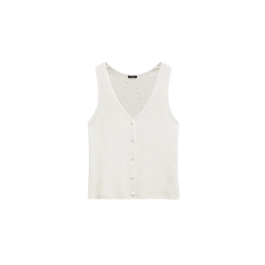 Joseph Linen Cotton Knitted Vest
