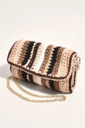 KATARINA FABRIC PLAITED CLUTCH BAG (Multi)
